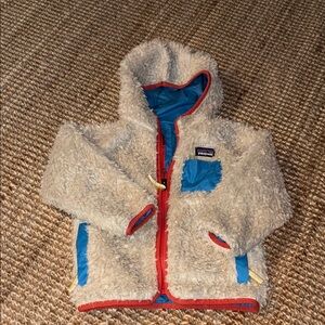 Patagonia Kids Fleece Jacket - Beige and Blue